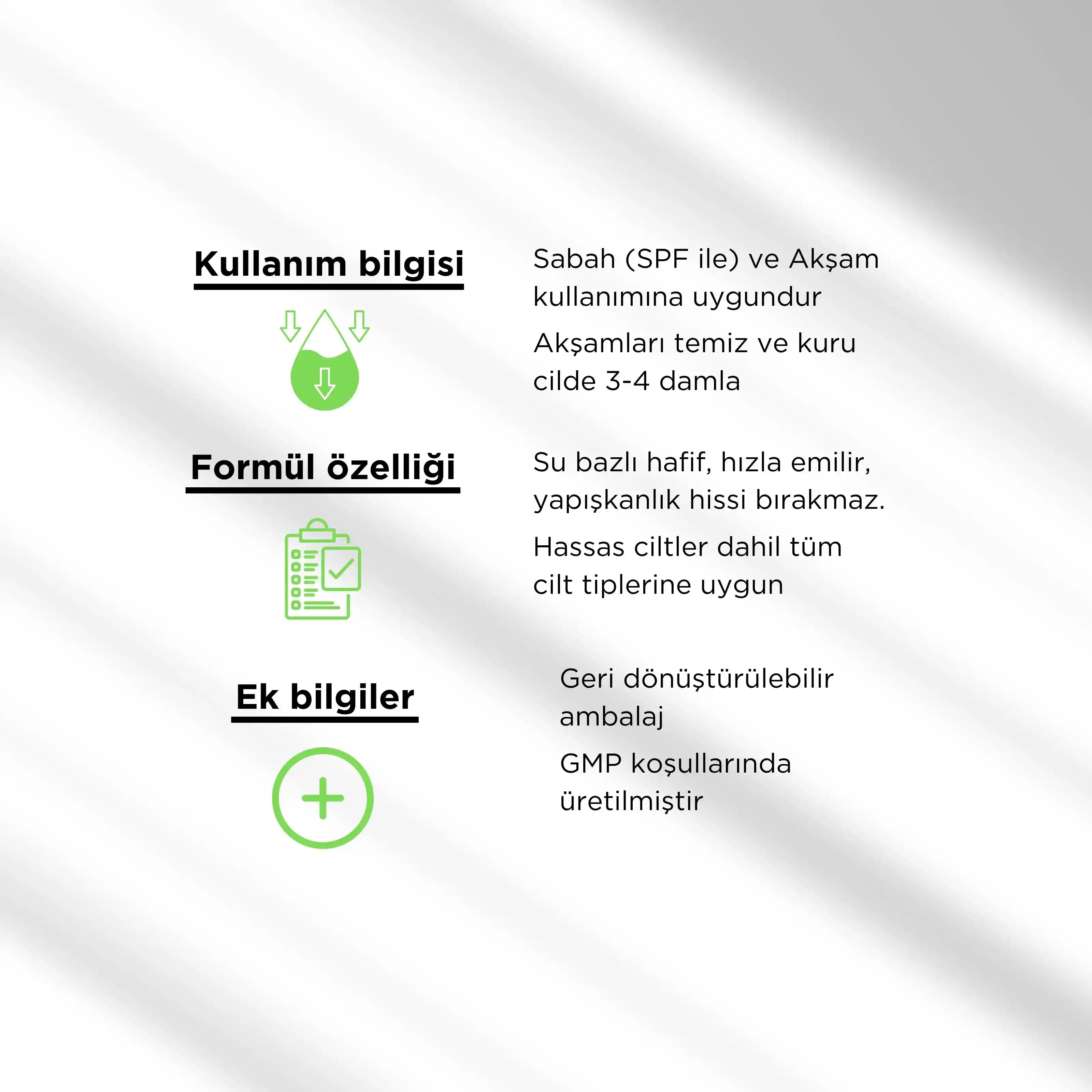 Retinol Peptide Serum | Su Bazlı Yenileyici & Sıkılaştırıcı Bakım