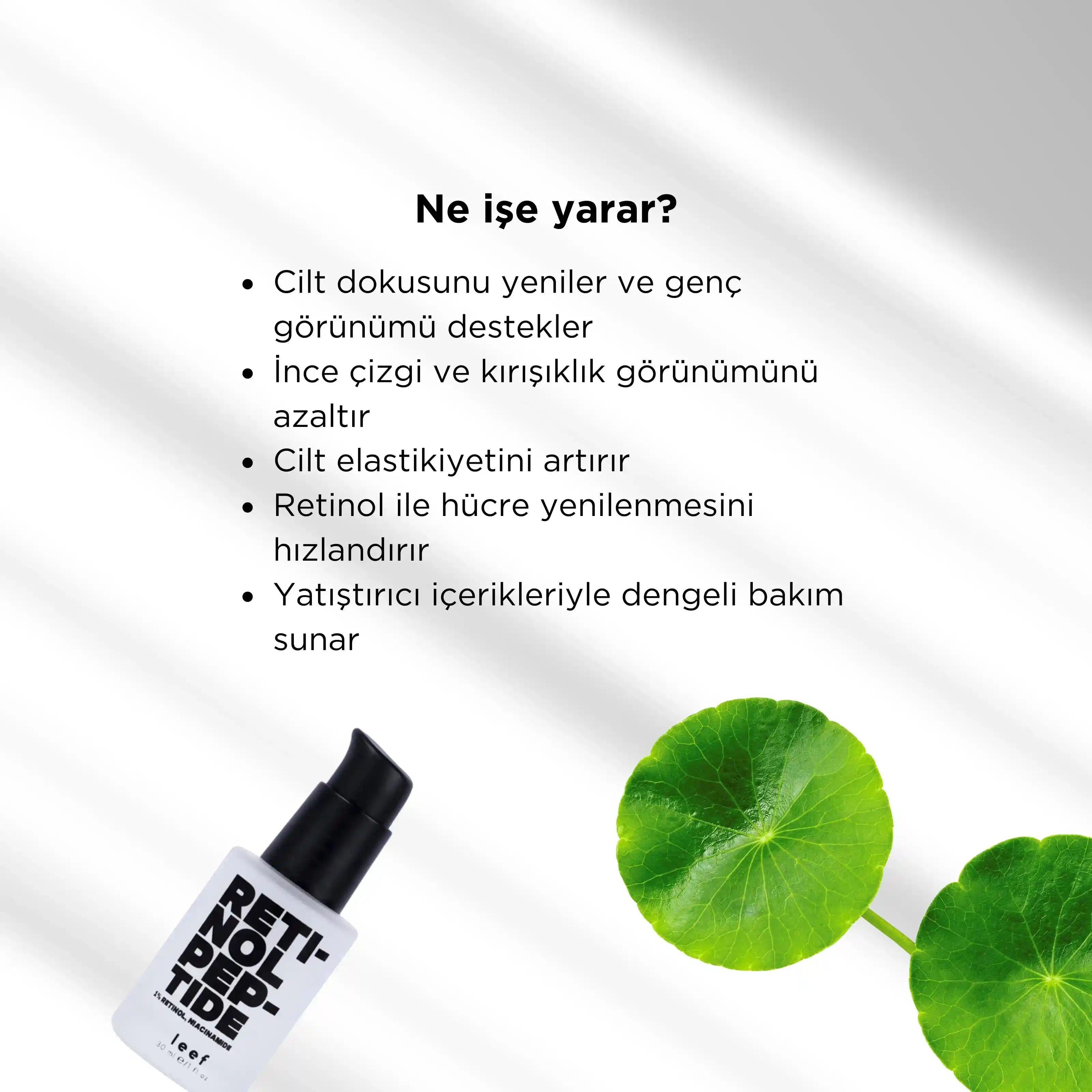 Retinol Peptide Serum | Su Bazlı Yenileyici & Sıkılaştırıcı Bakım