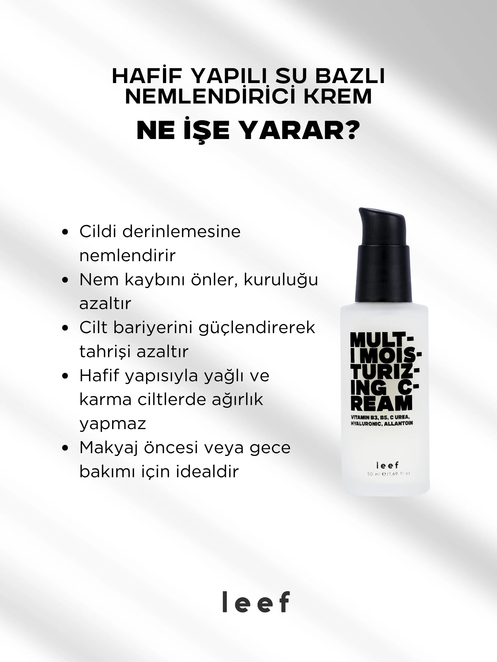 Multi Moisturizing Cream – Su Bazlı Hafif Nem & Bariyer Desteği