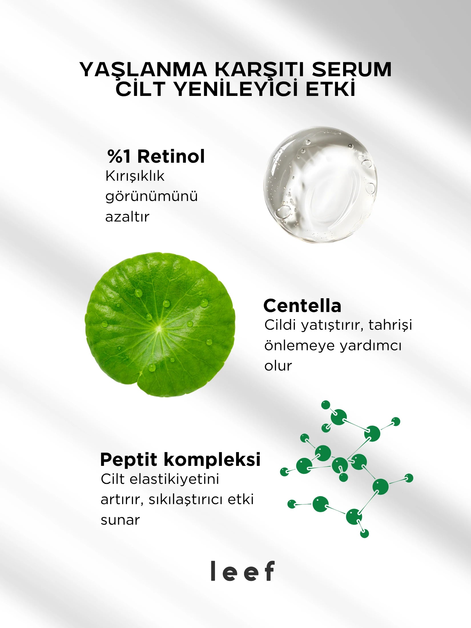 Retinol Peptide Serum | Su Bazlı Yenileyici & Sıkılaştırıcı Bakım