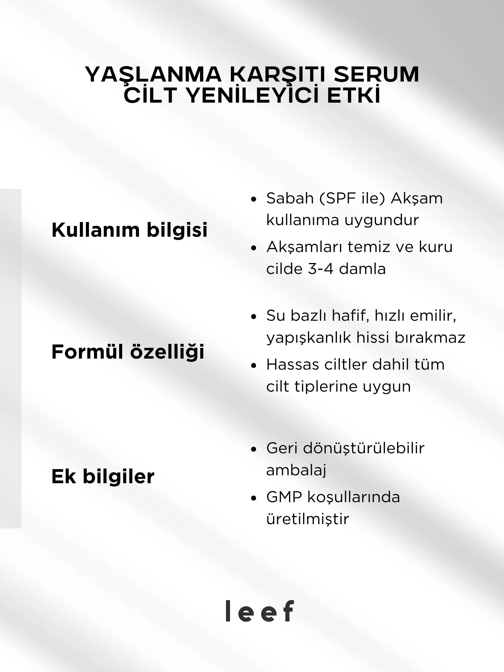 Retinol Peptide Serum | Su Bazlı Yenileyici & Sıkılaştırıcı Bakım