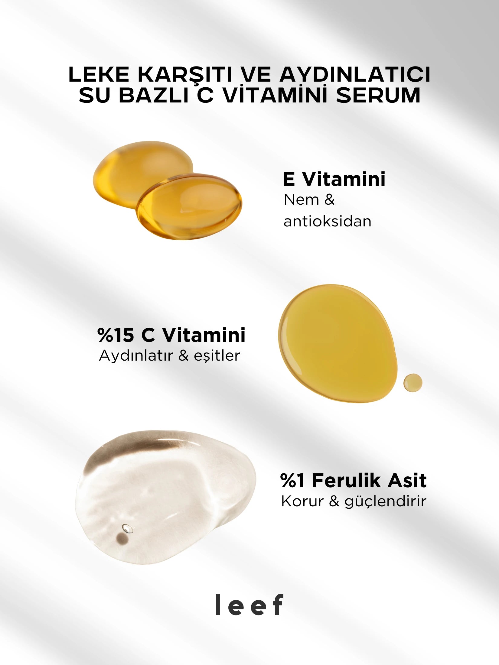 Ferulic C E Serum – Su Bazlı Aydınlatıcı & Antioksidan Bakım