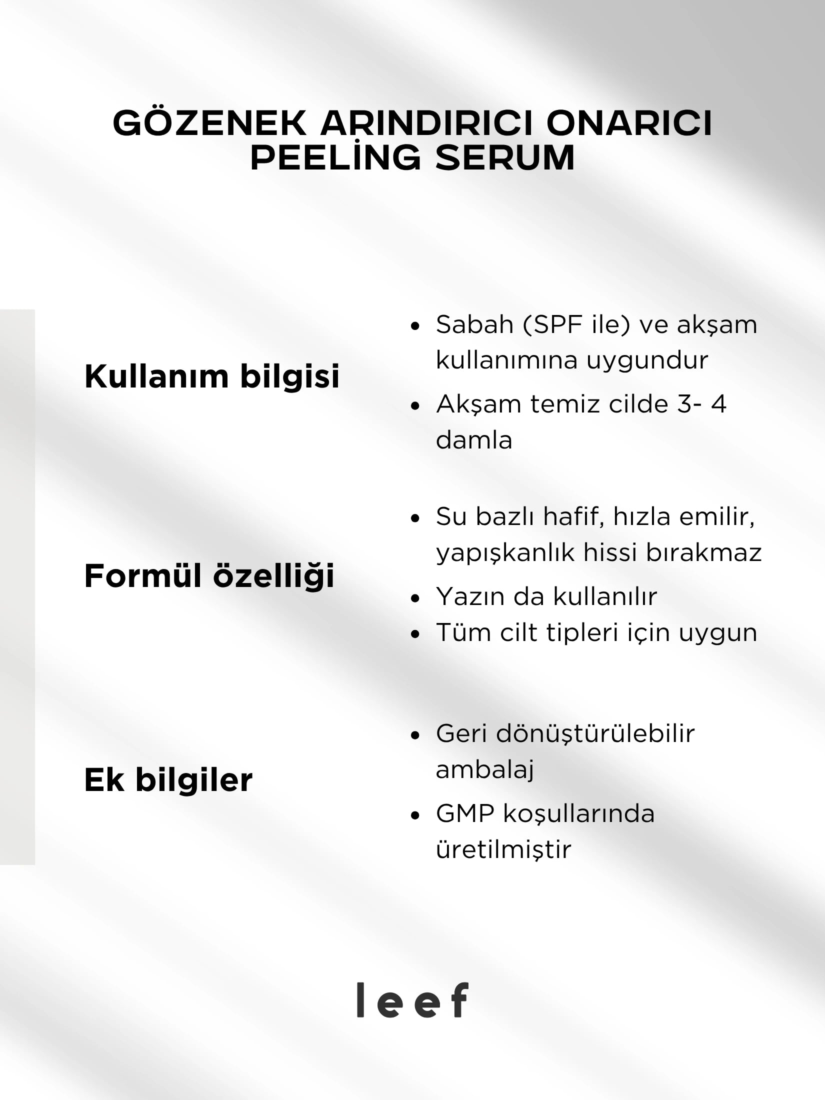 AHA BHA Serum – Su Bazlı Hafif Peeling & Cilt Onarımı
