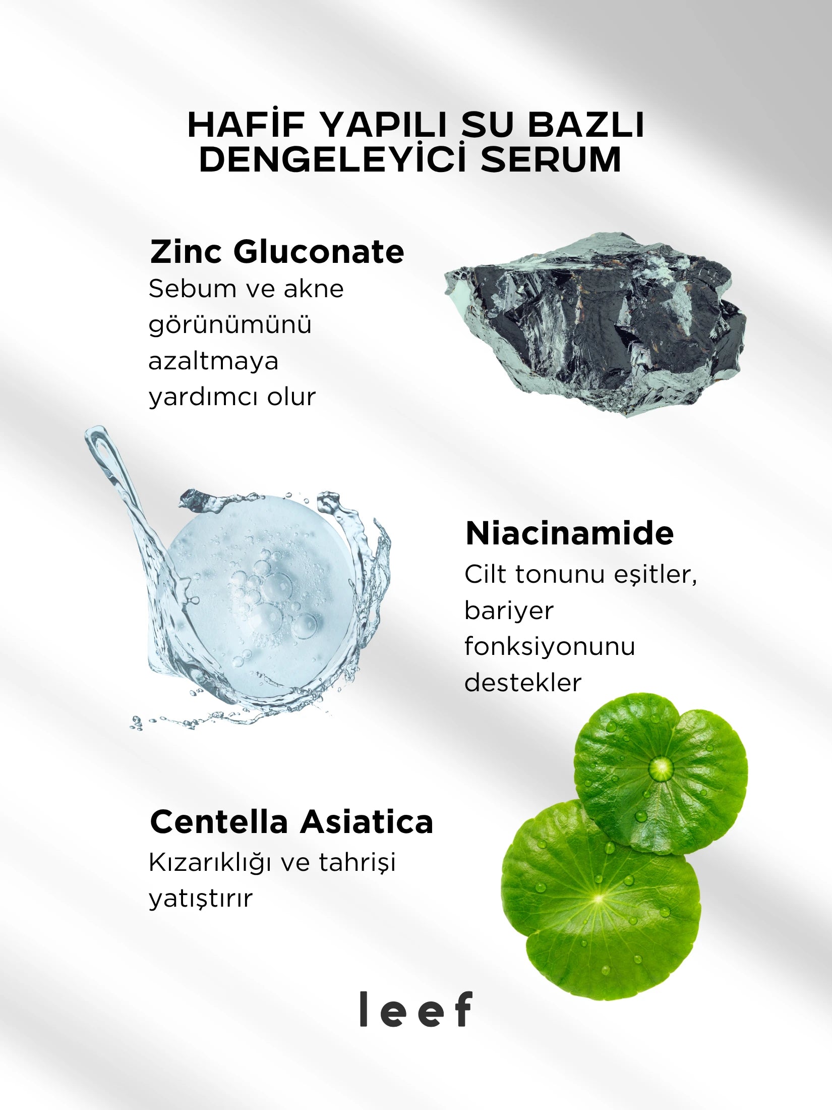 Niacinamide Zn Serum – Gözenek Sıkılaştırıcı & Sebum Dengeleyici Bakım