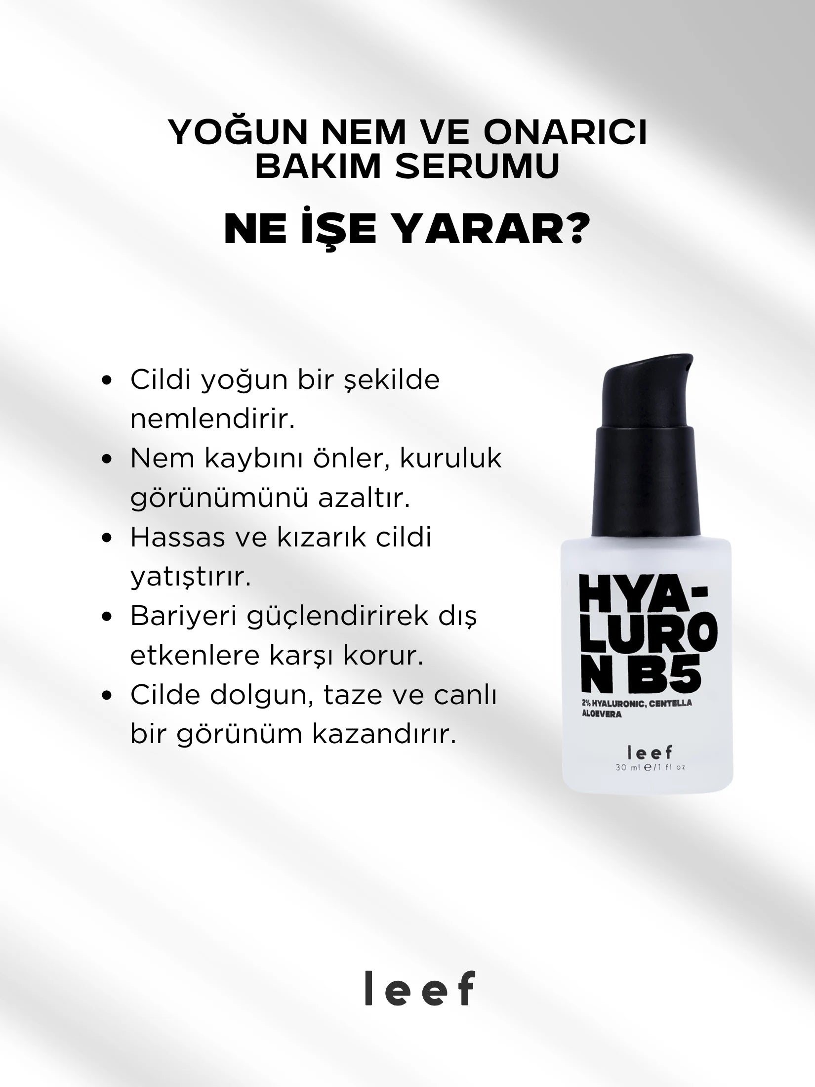 Hyaluron B5 Su Bazlı Cilt Serumu – Derin Nem & Yatıştırıcı Bakım