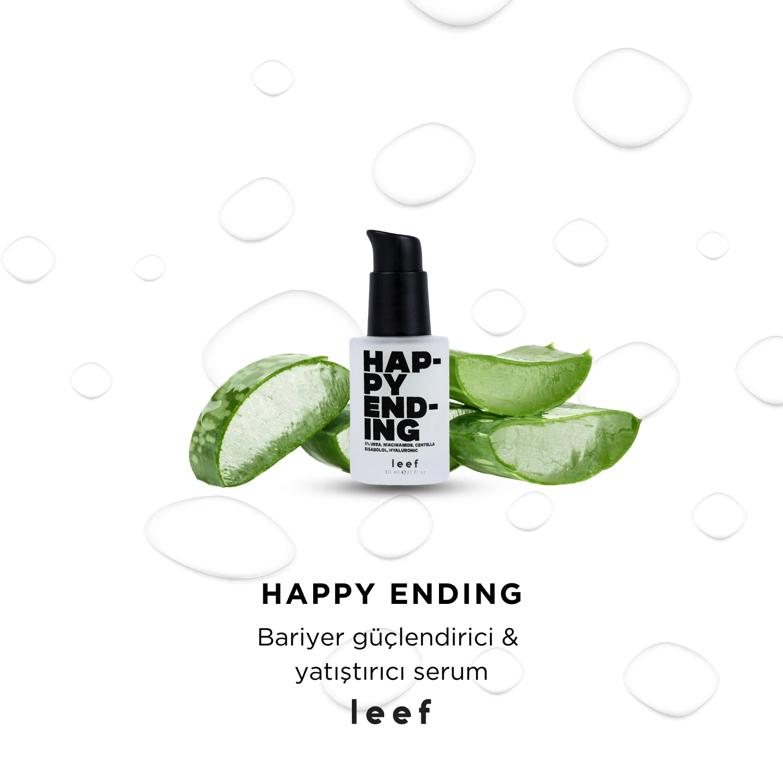 Happy Ending Serum – %5 Üre & Niacinamide, Eşit Ton ve Yoğun Nem Desteği