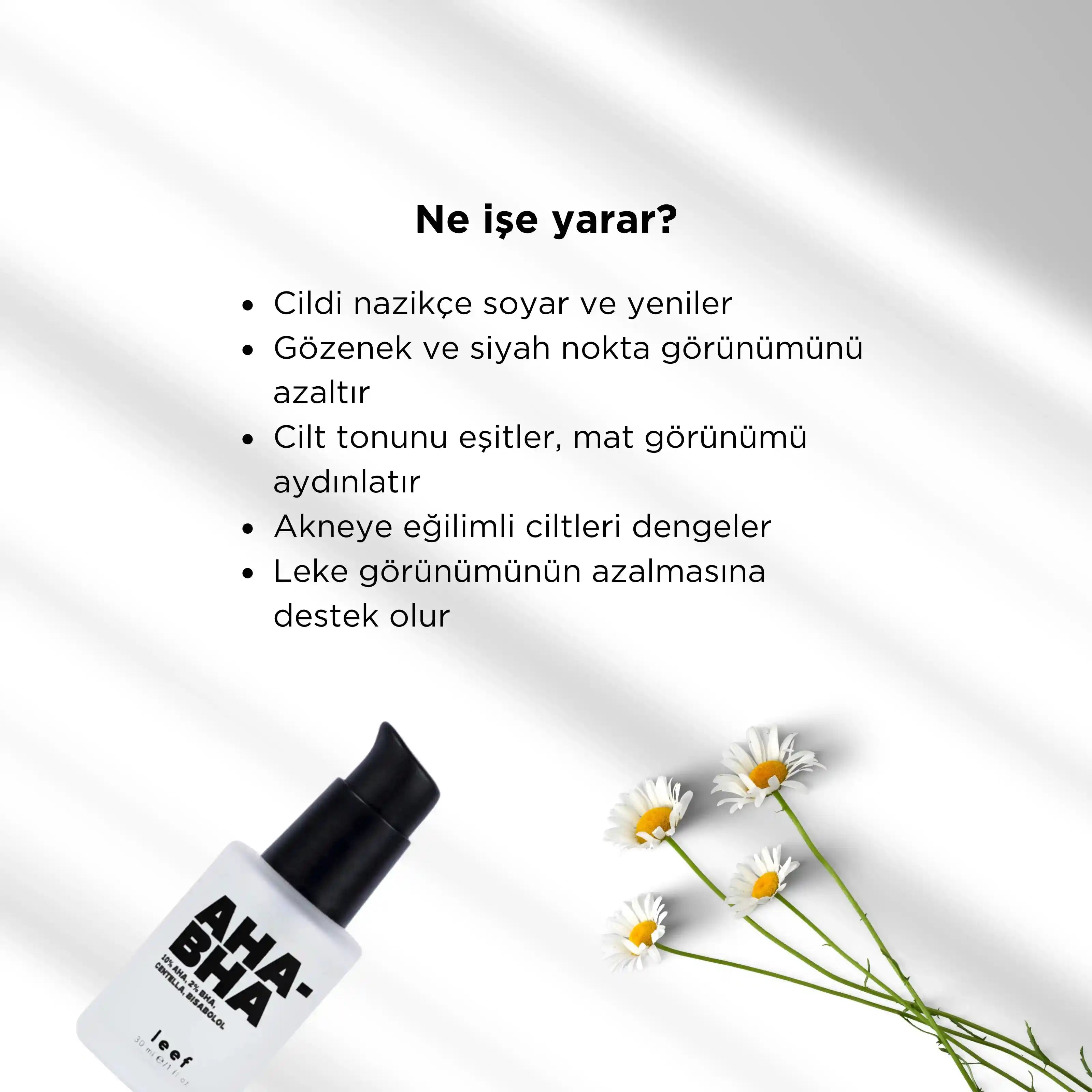AHA BHA Serum | Su Bazlı Hafif Peeling & Cilt Onarımı
