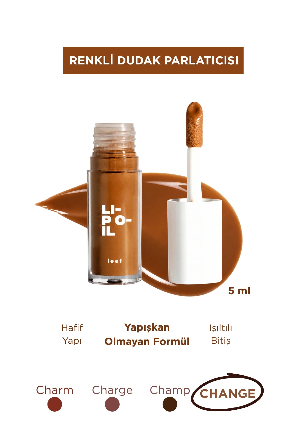Lip Oil Change Renk Veren Nemlendirici Dudak Yağı - Almond Nude