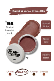 Lip & Cheek Balm – Charge | Dudak ve Yanak İçin Günlük Renkli Balm