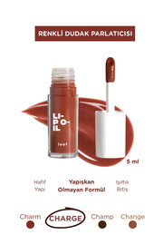 Lip Oil Charge Renk Veren Nemlendirici Dudak Yağı - Dusty Rose