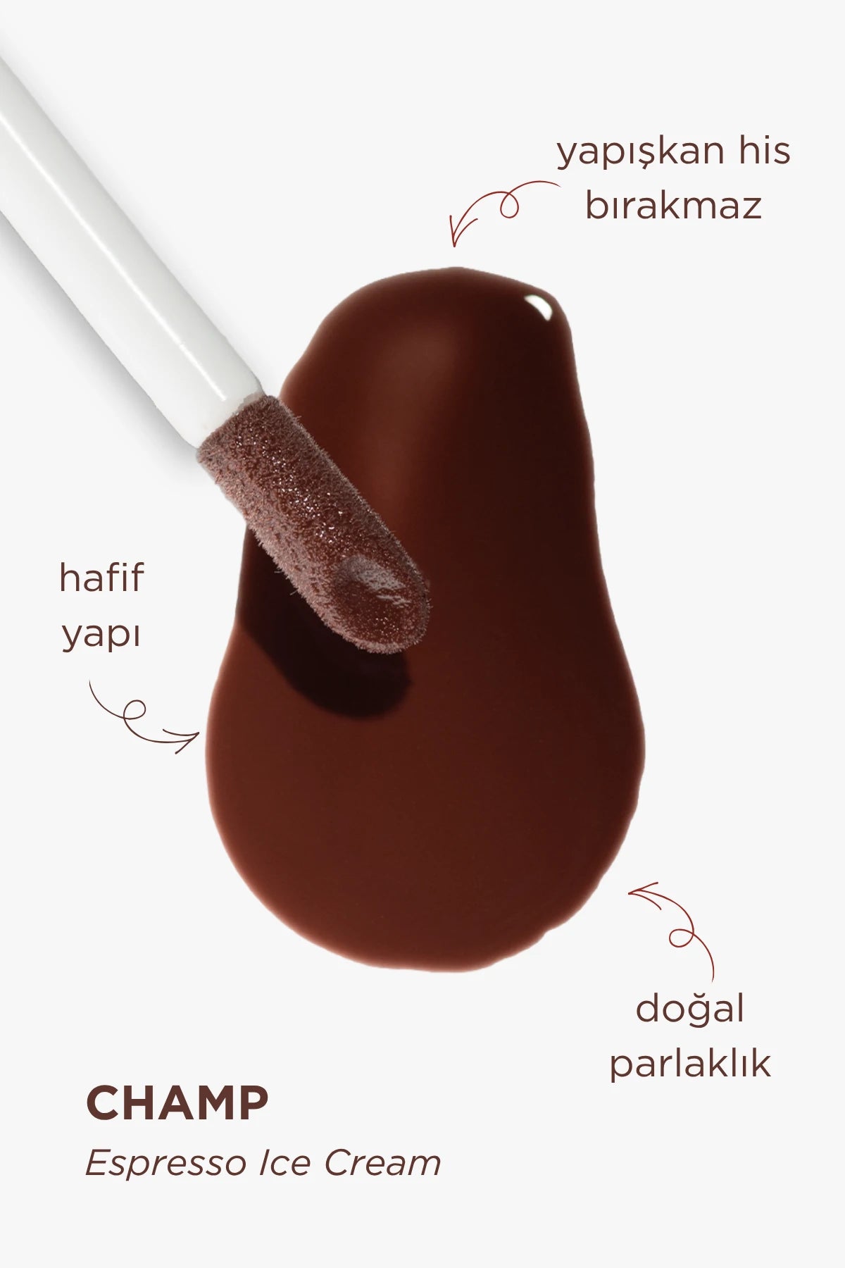 Lip Oil Champ Renk Veren Nemlendirici Dudak Yağı - Espresso Brown