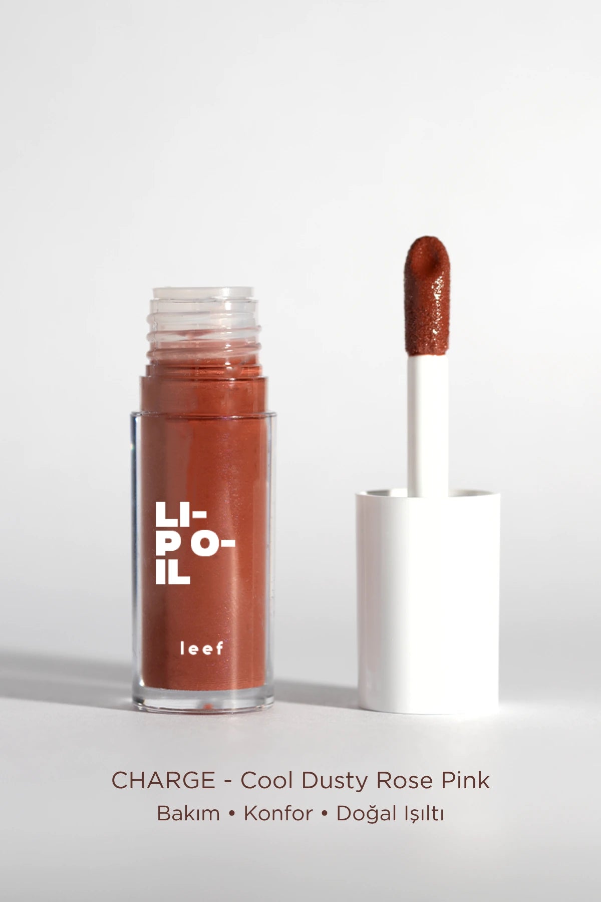 Lip Oil Charge Renk Veren Nemlendirici Dudak Yağı - Dusty Rose