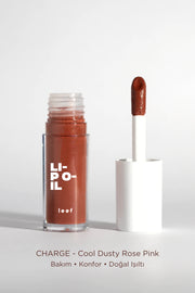 Lip Oil Charge Renk Veren Nemlendirici Dudak Yağı - Dusty Rose