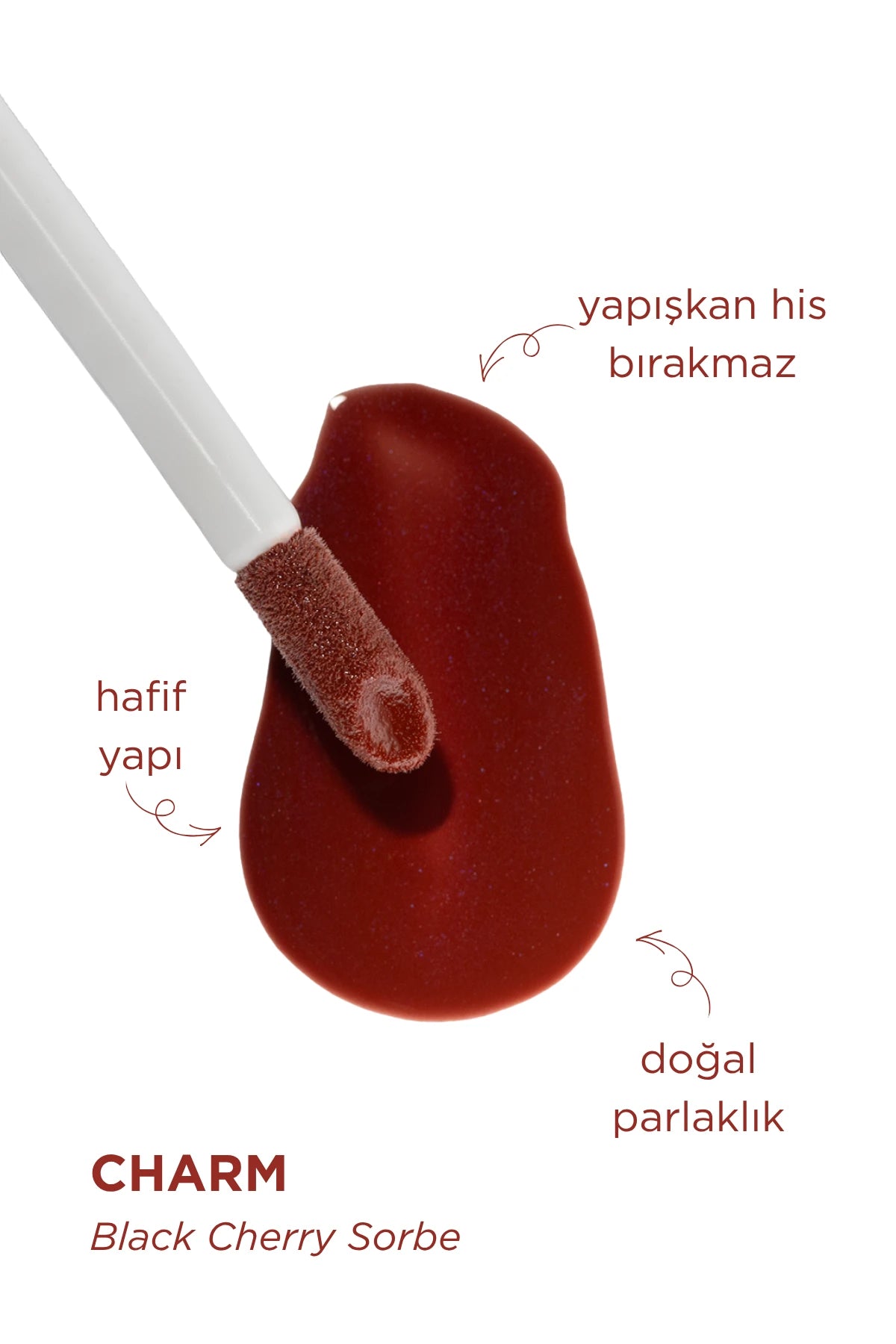 Lip Oil Charm Renk Veren Nemlendirici Dudak Yağı - Black Cherry