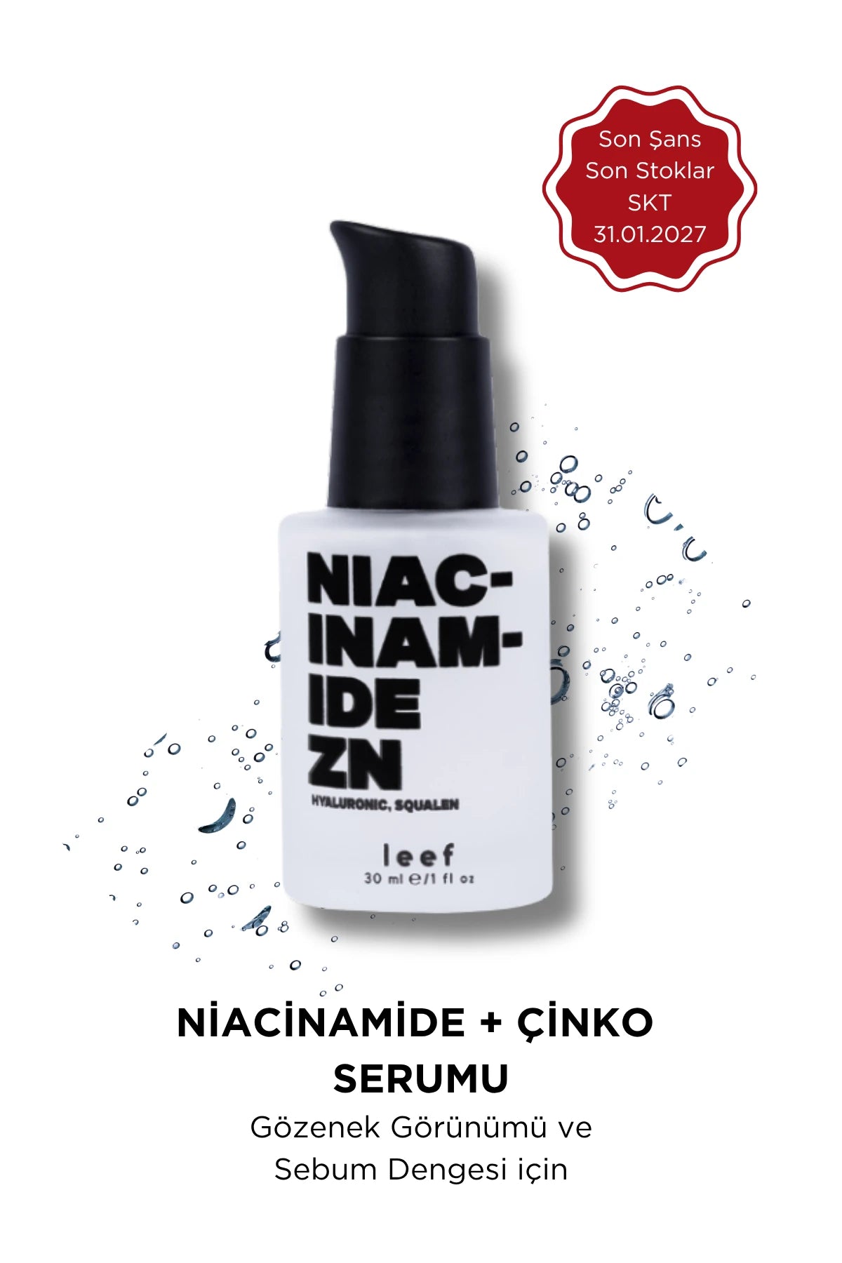 Niacinamide Zn Serum – Niacinamide ve Zinc İçeren Gözenek Görünümü Serumu