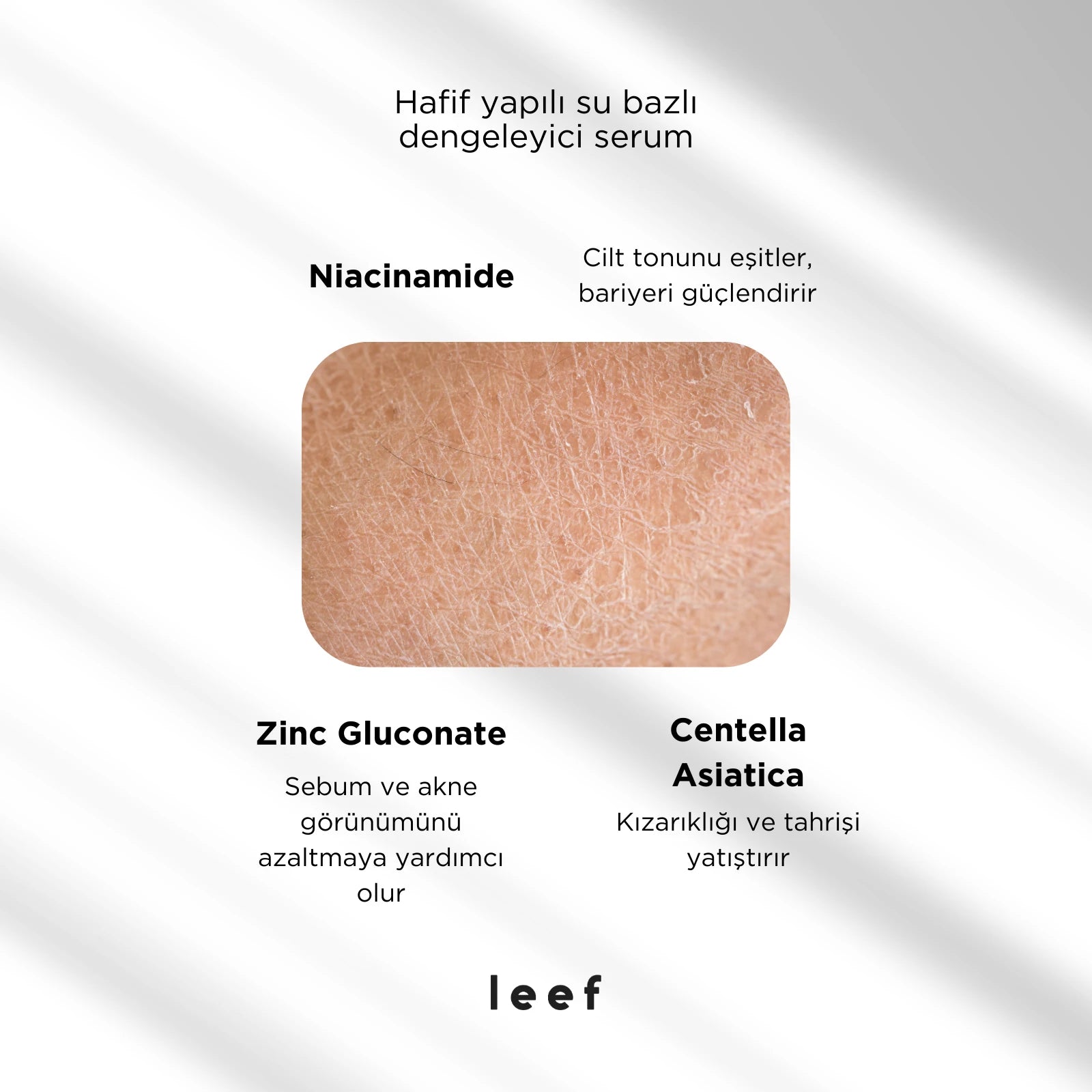 Niacinamide Zn Serum – Gözenek Sıkılaştırıcı & Sebum Dengeleyici Bakım