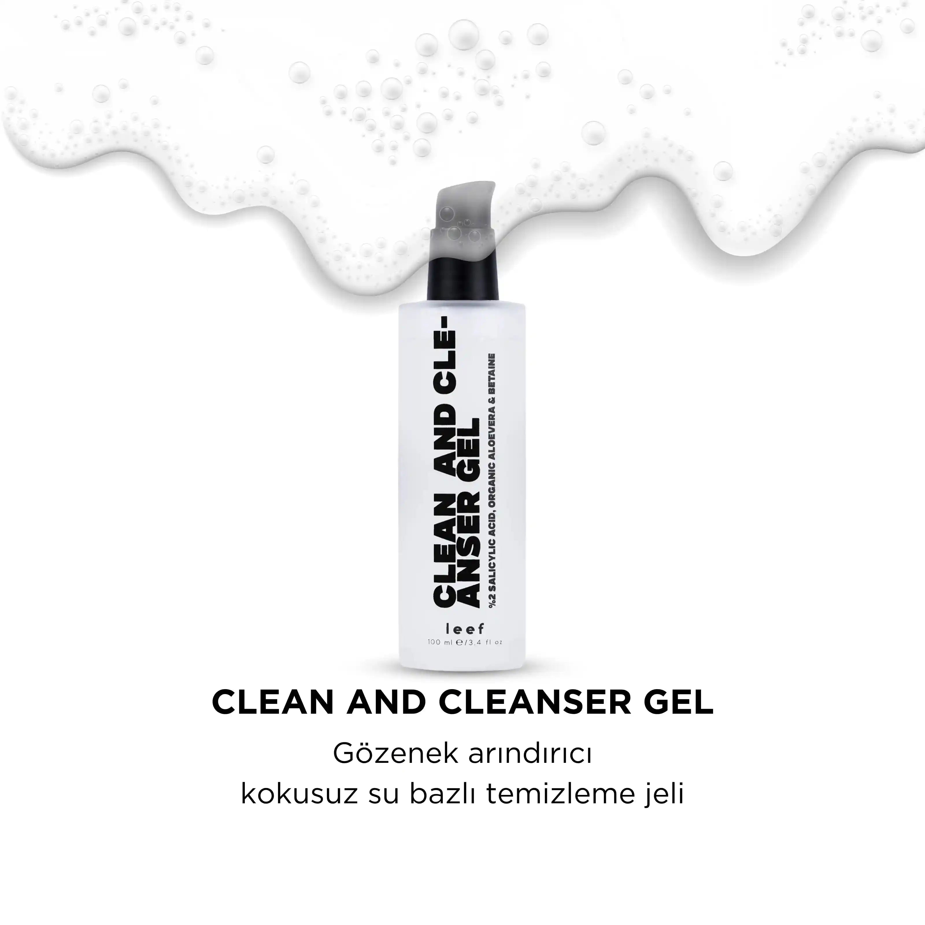 Clean & Cleanser Gel | %2 Salisilik Asitli Su Bazlı Jel